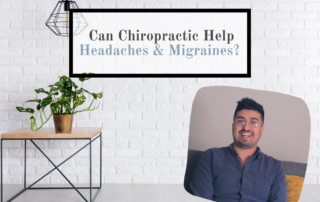 table plant man smiling migraine chiropractic